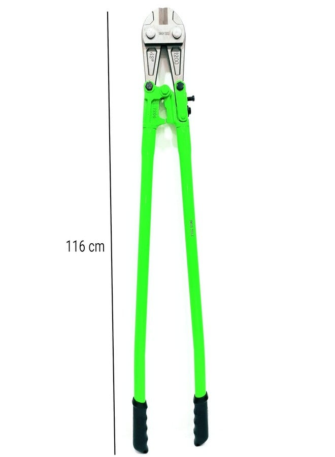 WYATT Smash 48 inch 116cm Bolt Cutter, Steel Chrome Alloy Jaws, Compound Cutting Chain, Comfortable Ergonomic Shape Soft Rubber Grip Thick Handle (48 INCHES) - Image 2
